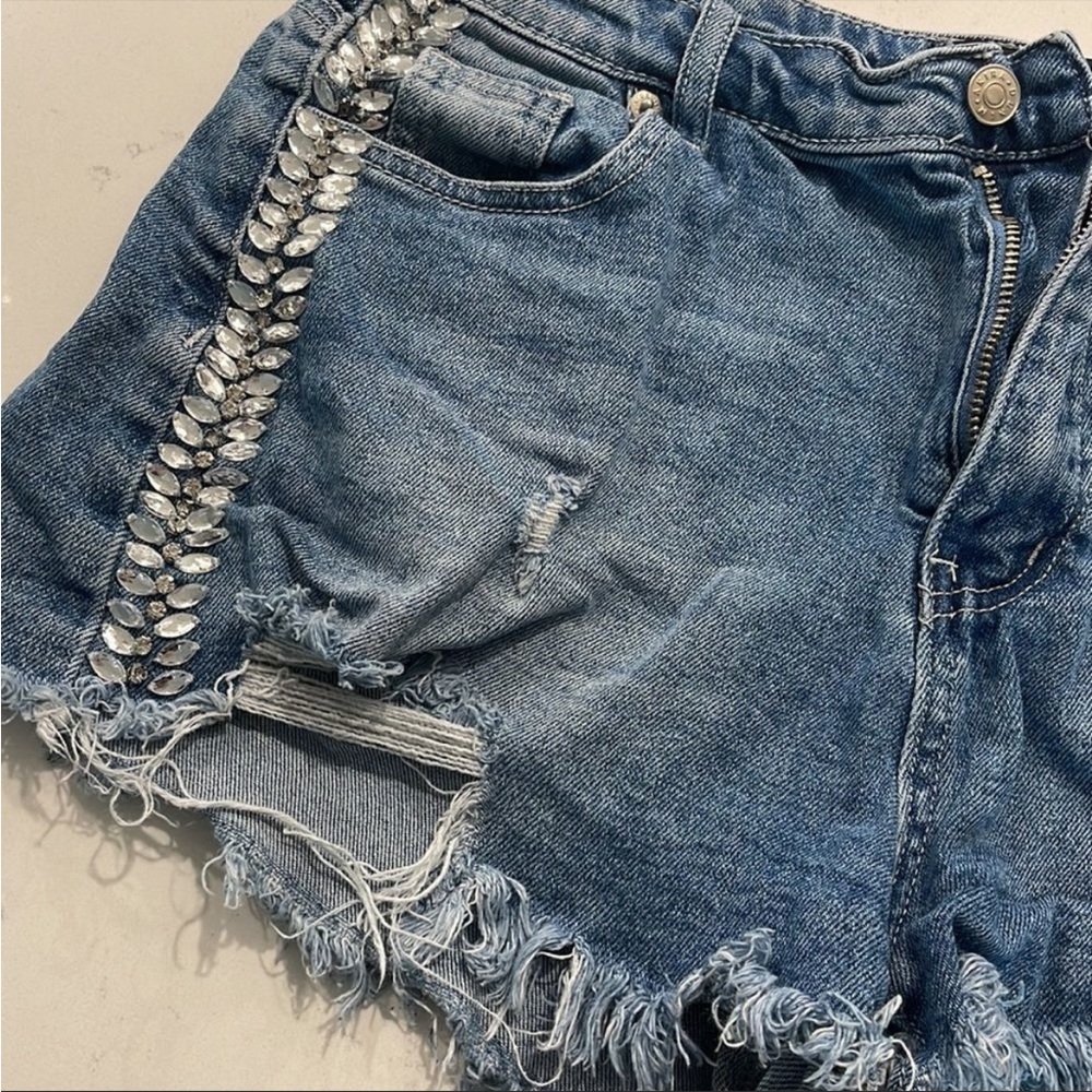 Akira Rhinestone Shorts